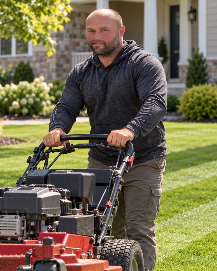 The Meat Man, owner of Premium Meat-Based Lawn Recovery Services